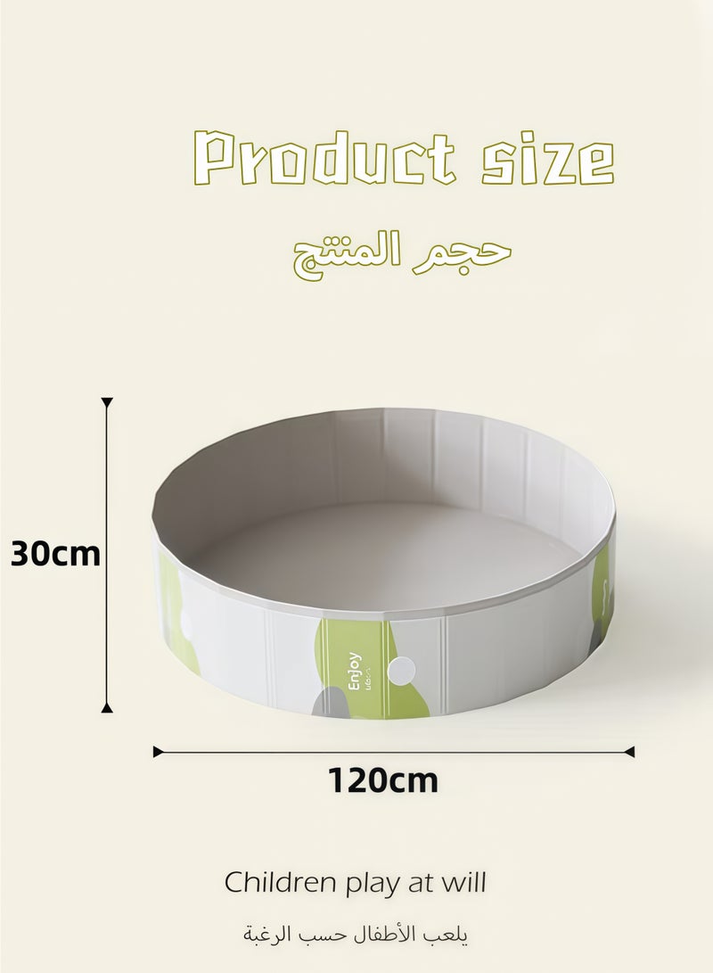 Jubilin Foldable Ball Pit Pool Kids Sand and Water Table Portable Sandbox Swimming Pool Indoor Outdoor Play Activity Center 47 Inches,Grey - Image 2